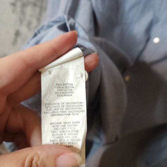 Original Penguin Heritage Slim Men's Button Down Long Size XXL Blue Casual EUC - Picture 6 of 10